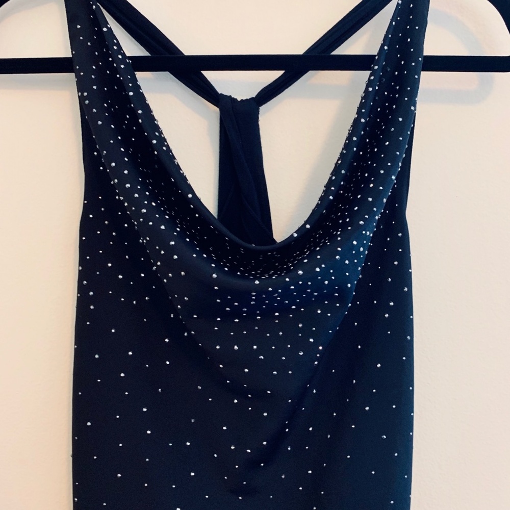 Guess Black Rhinestone Tank Top - Picture 2 of 5